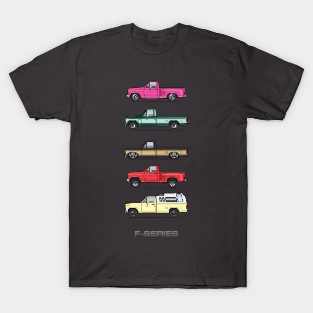 Five Trucks T-Shirt by JRCustoms44